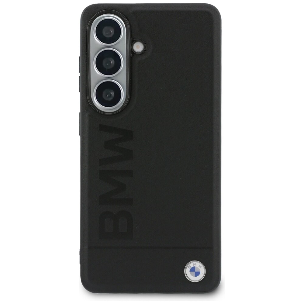 BMW Nahkainen Hot Stamp MagSafe -kotelo Samsung Galaxy S26 Plus - mustalle puhelimelle - musta