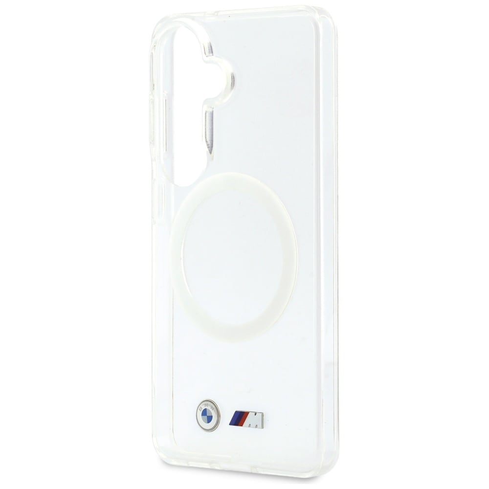 BMW IML Iskunkestävä Metal Logo MagSafe Case for Samsung Galaxy S26 - läpinäkyvä