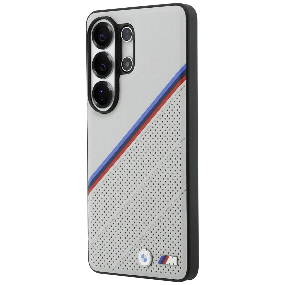 BMW Tricolor Metal Logo MagSafe-kotelo Samsung Galaxy S26 Ultra - harmaalle - harmaa