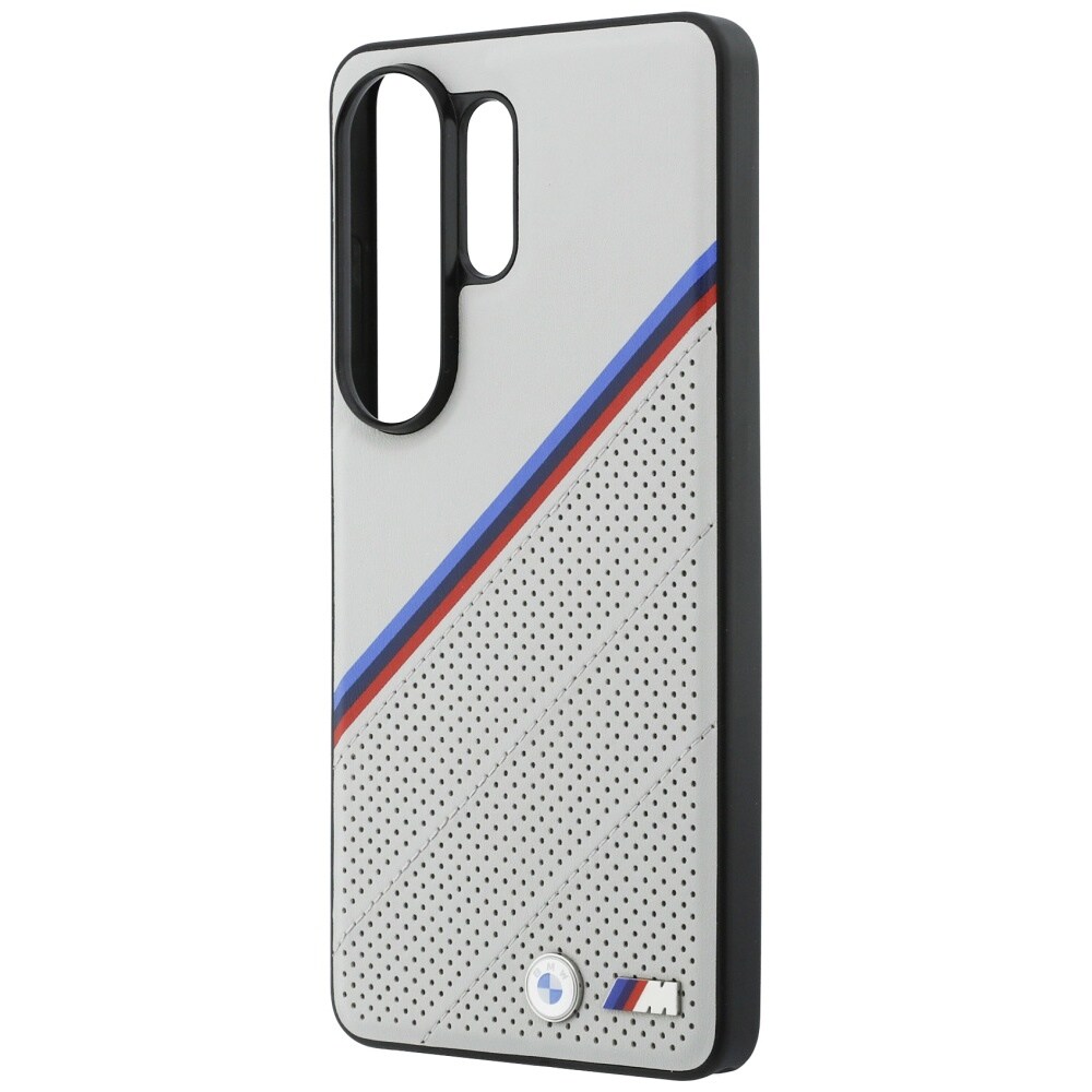 BMW Tricolor Metal Logo MagSafe-kotelo Samsung Galaxy S26 Ultra - harmaalle - harmaa