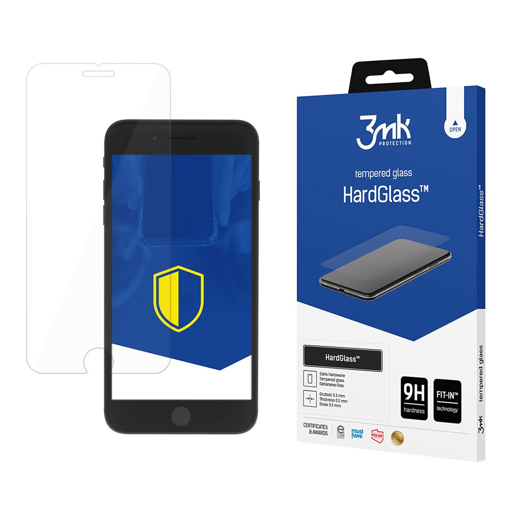 3mk HardGlass karkaistu lasi iPhone 7 / 8 Plus -puhelimelle