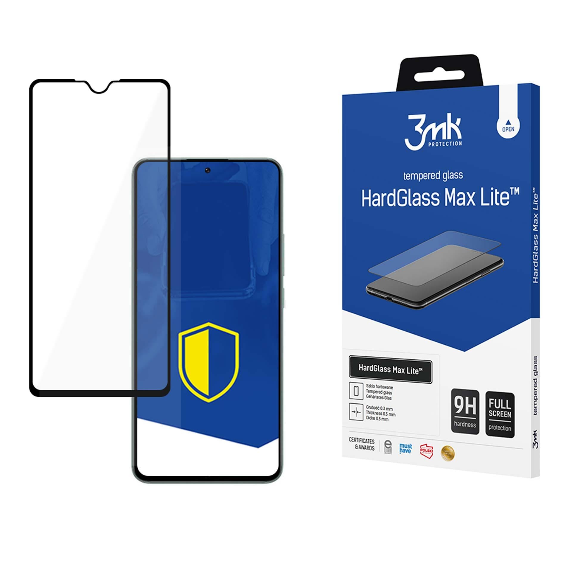 3mk HardGlass Max Lite karkaistu lasi Motorola Moto G34 -puhelimelle