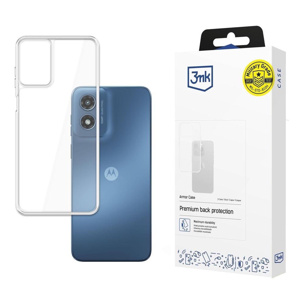 3mk Armor-kotelo Motorola Moto G Play 2024:lle - läpinäkyvä