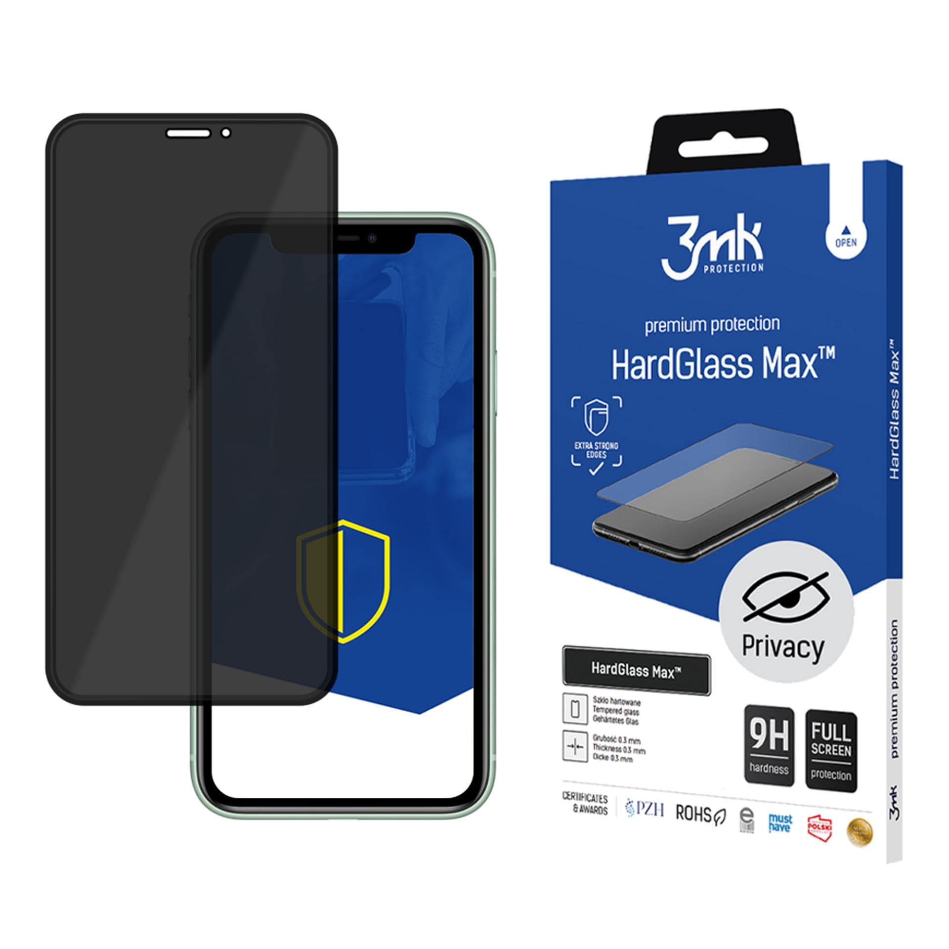 3mk HardGlass Max yksityisyydensuojalasi iPhone X / XS / 11 Pro -puhelimille