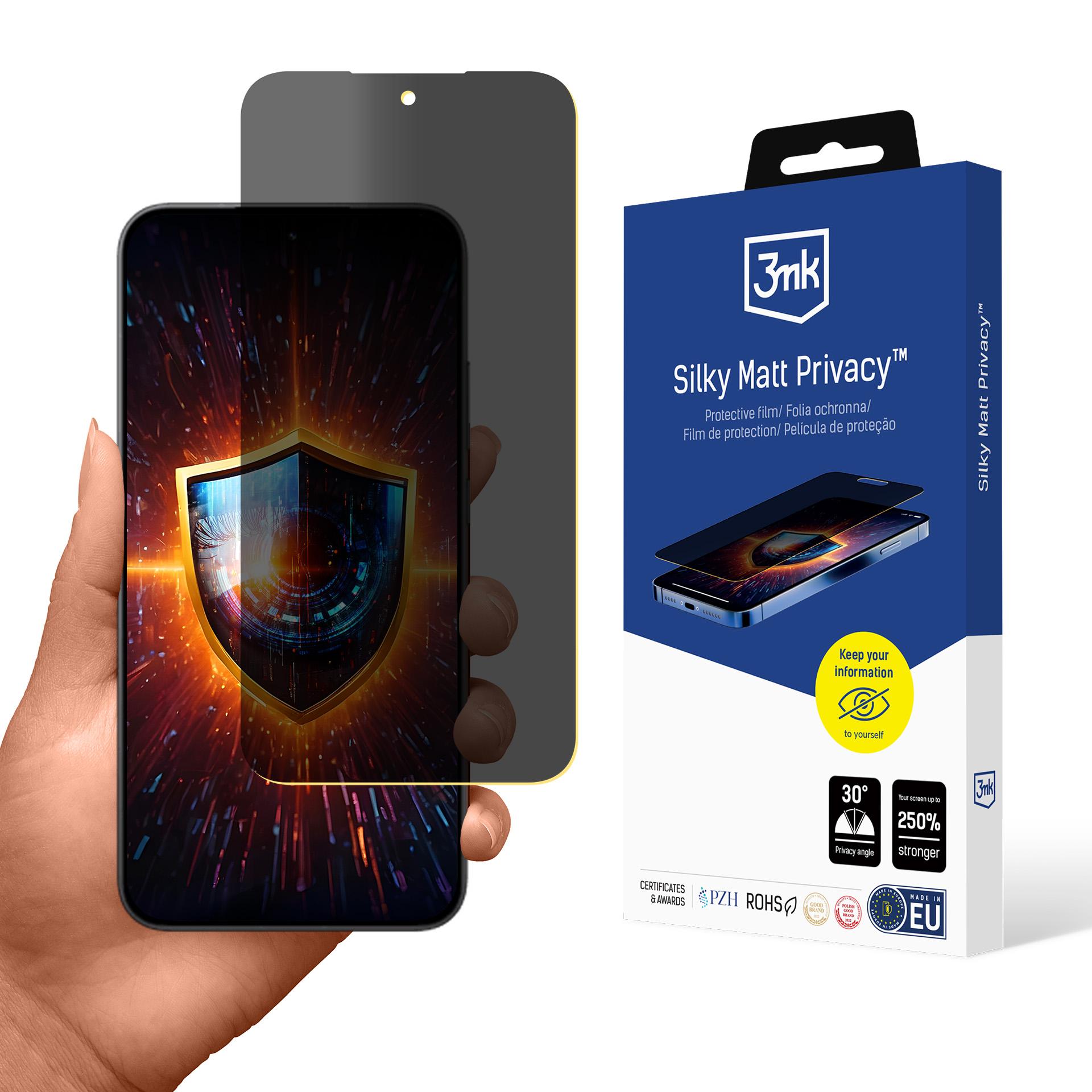 3mk Silkkinen matta yksityisyyden suojakalvo Xiaomi Poco F7 -puhelimelle