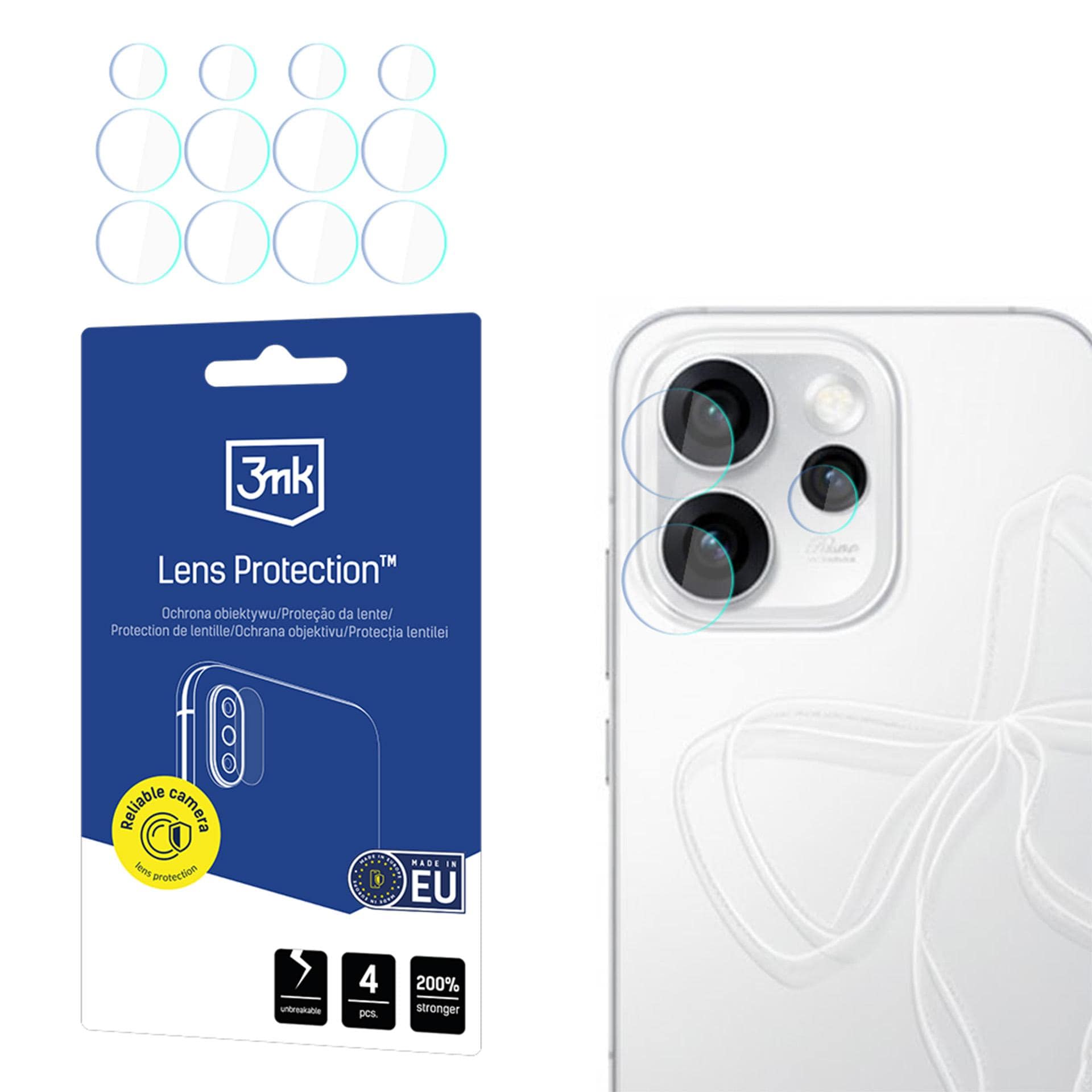 3mk Objektiivin suojaus Hybridikameran linssilasi Oppo Reno 15:lle