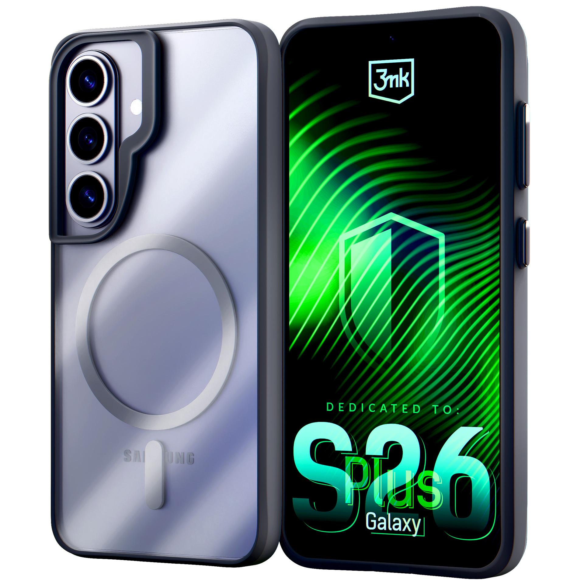 3mk Satin Armor MagCase Galaxy S26+ -puhelimelle Samsung - musta