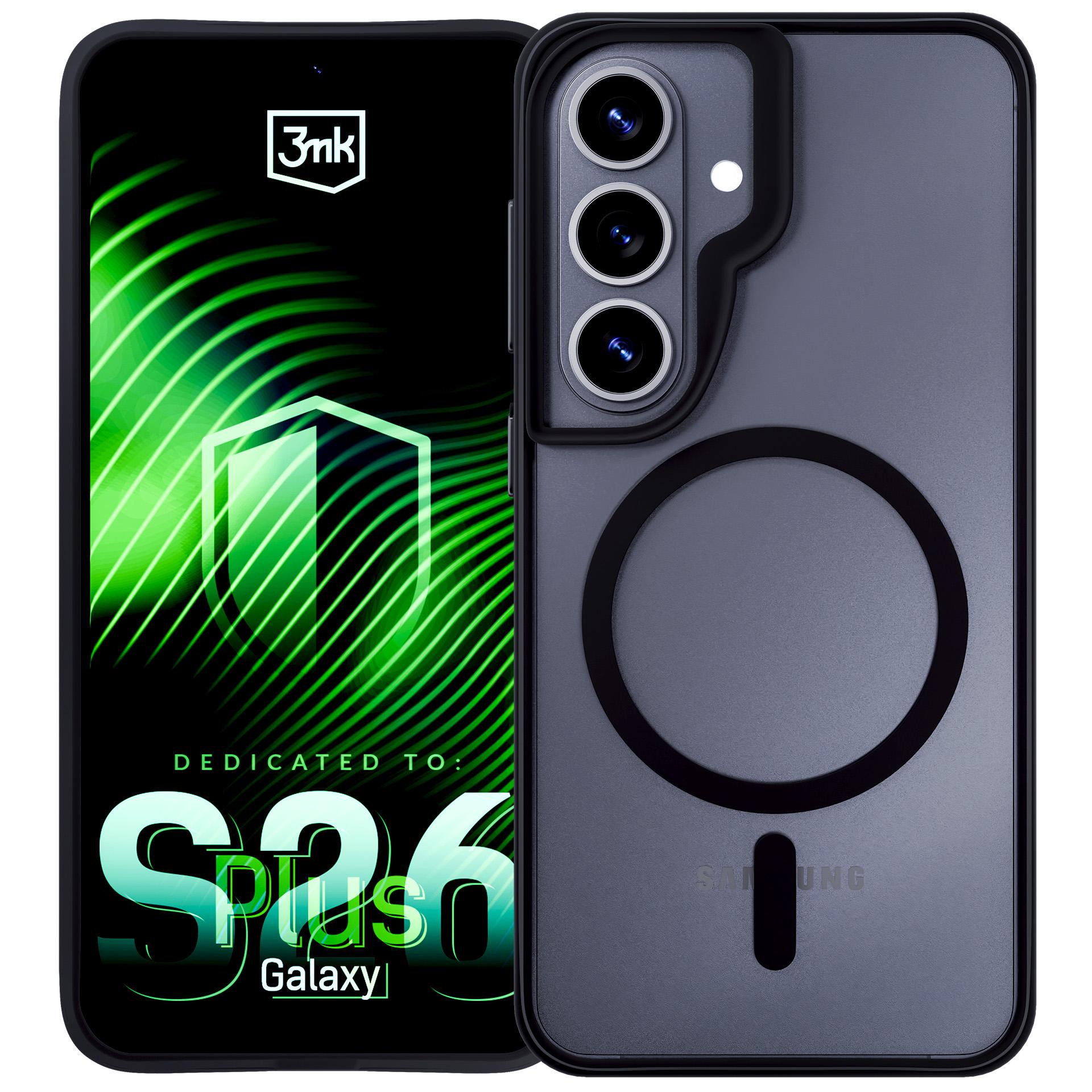 3mk Satin Armor MagCase Galaxy S26+ -puhelimelle Samsung - musta