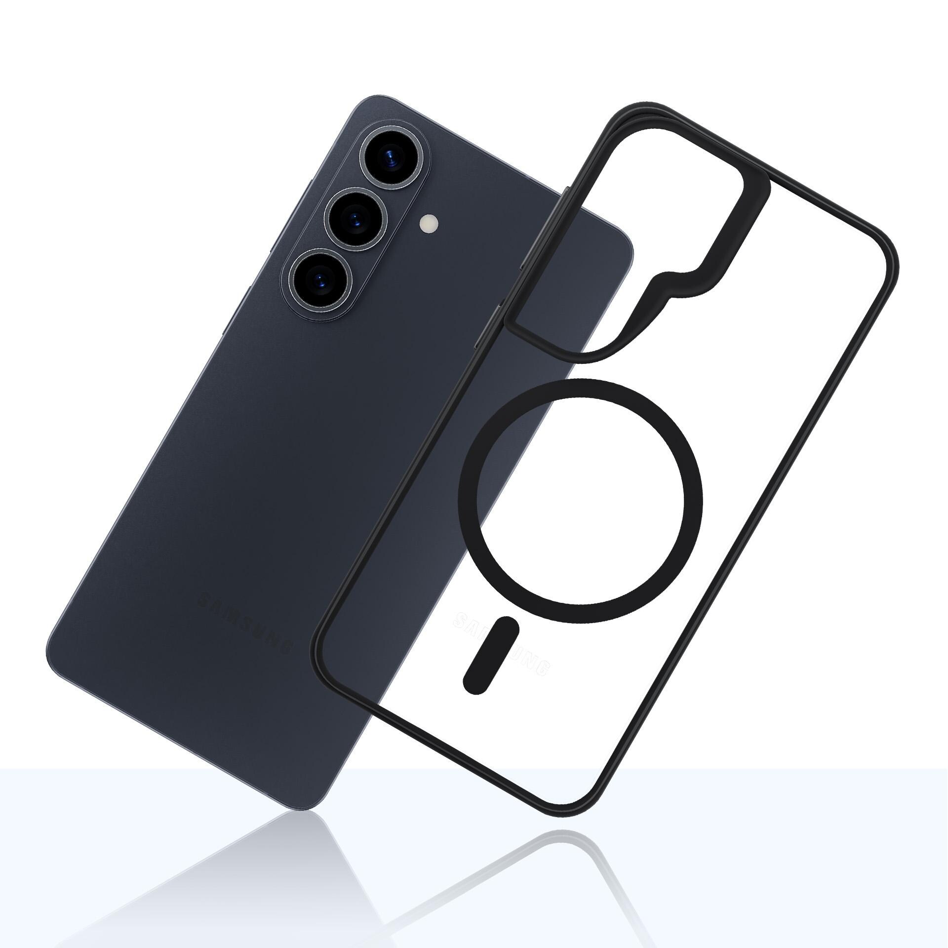 3mk Satin Armor MagCase Galaxy S26:lle Samsung - läpinäkyvä musta - läpinäkyvä musta