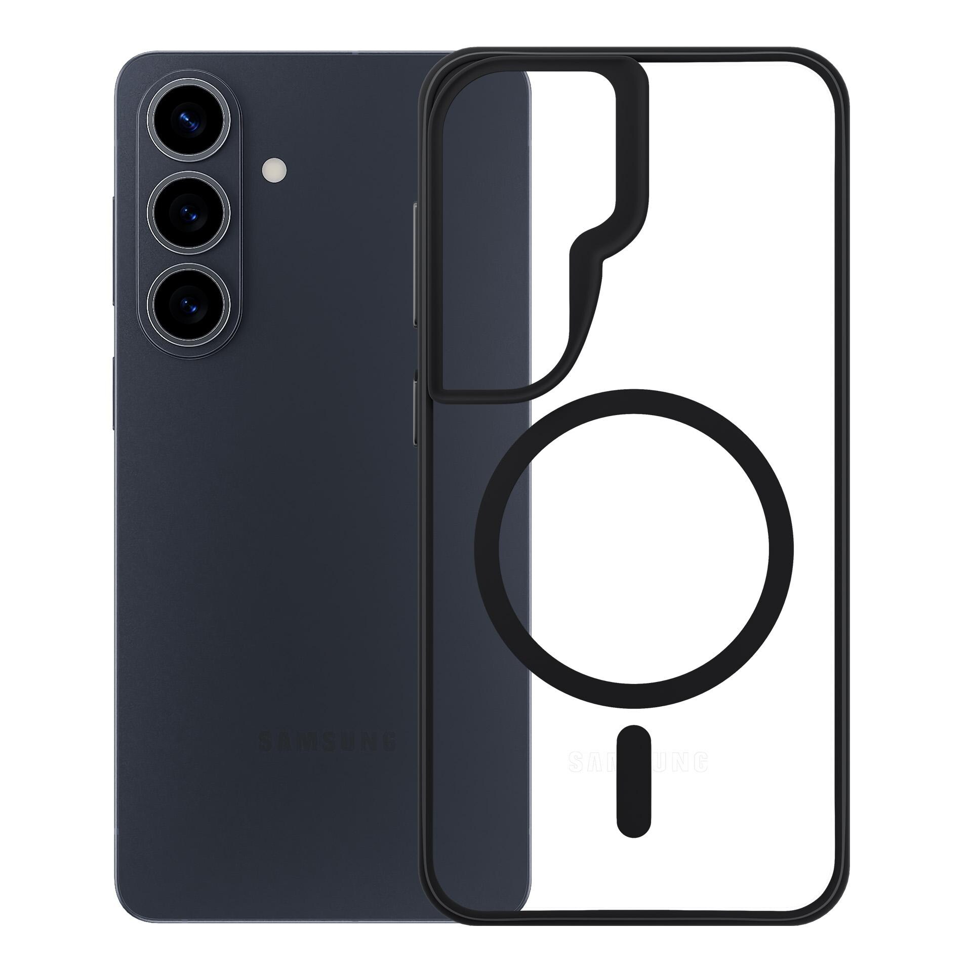 3mk Satin Armor MagCase Galaxy S26:lle Samsung - läpinäkyvä musta - läpinäkyvä musta