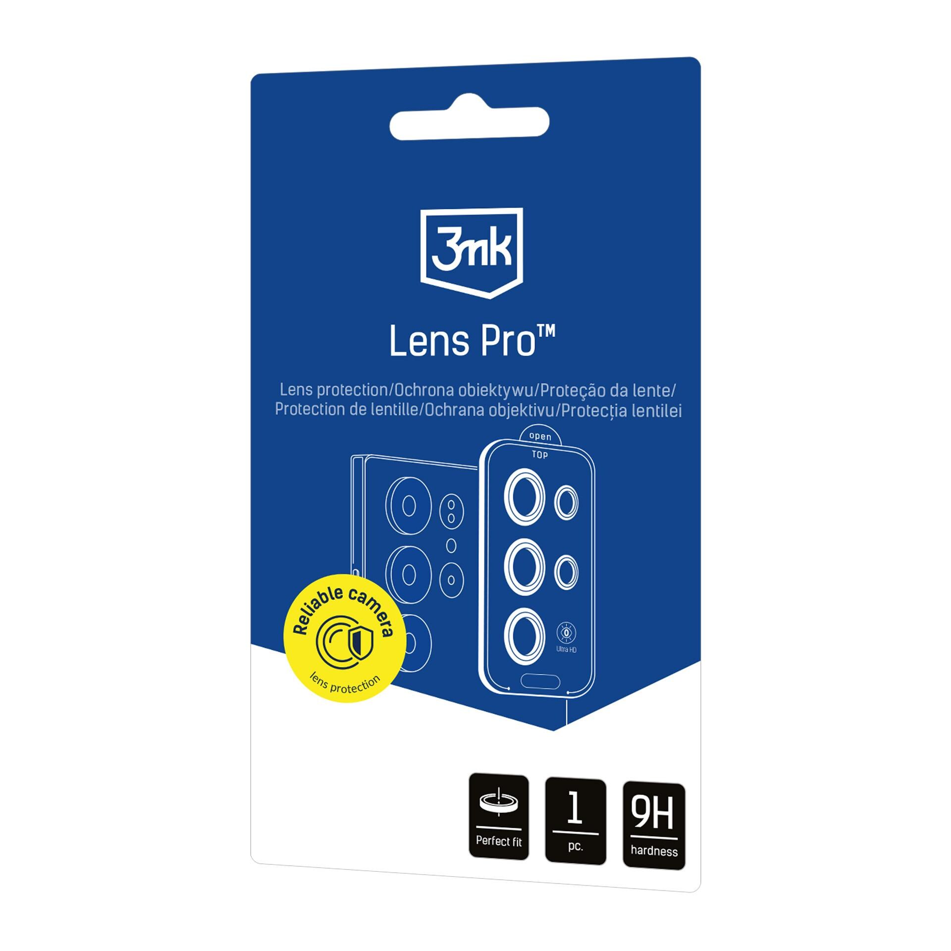 3mk Lens Protection Pro Musta hybridi lasi kameran objektiiville Samsung Galaxy S26+ kamerassa