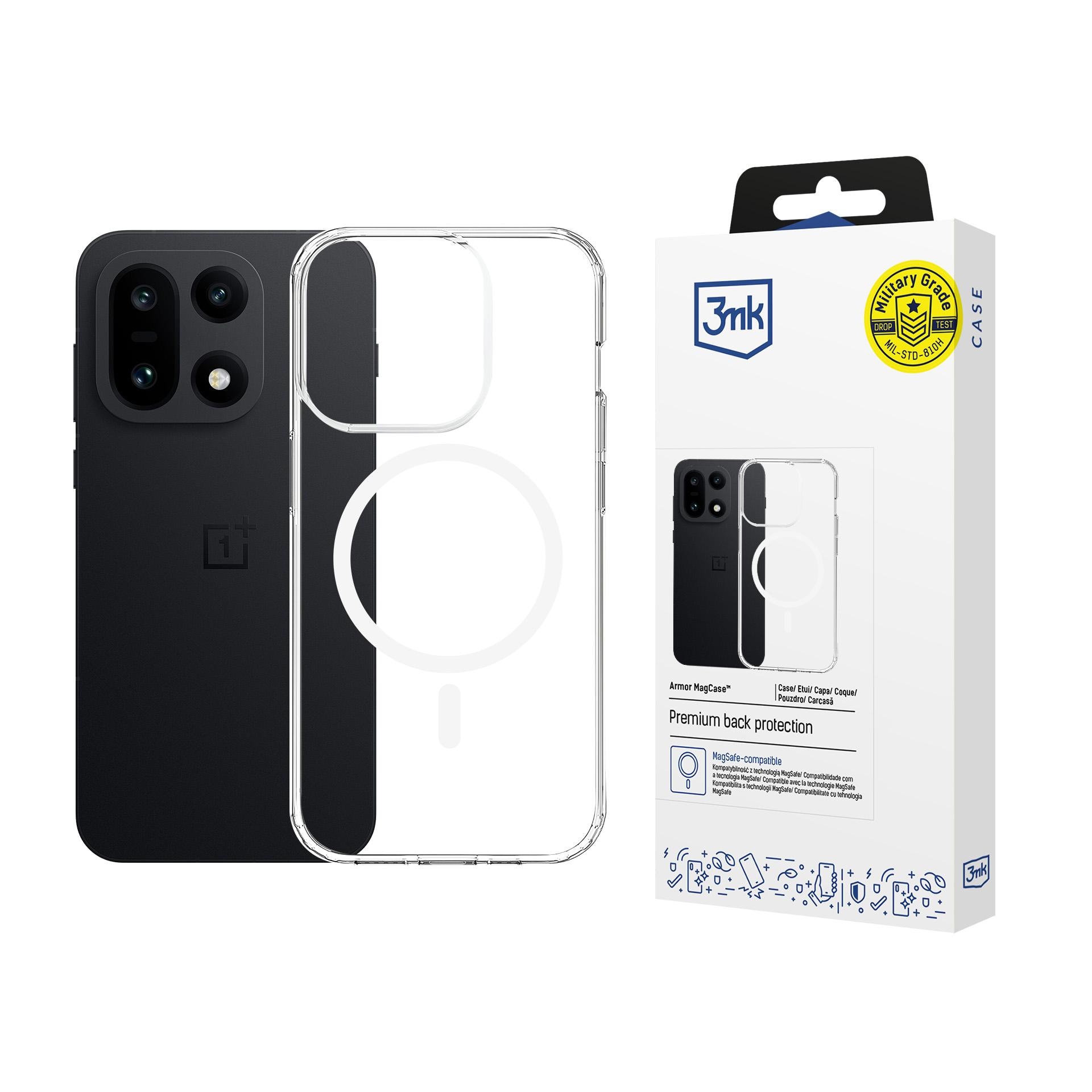 3mk Armor MagCase 15 5G:lle OnePlus 15 5G - Läpinäkyvä