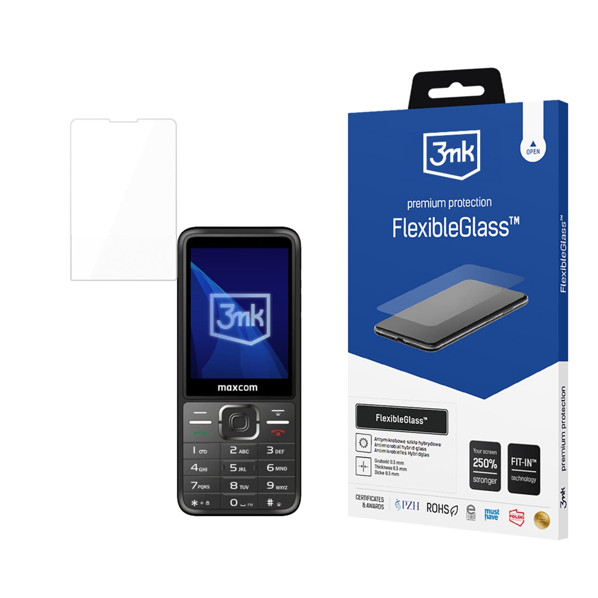 Hybridilasi 3mk FlexibleGlass MAXCOMissa Classic MM244