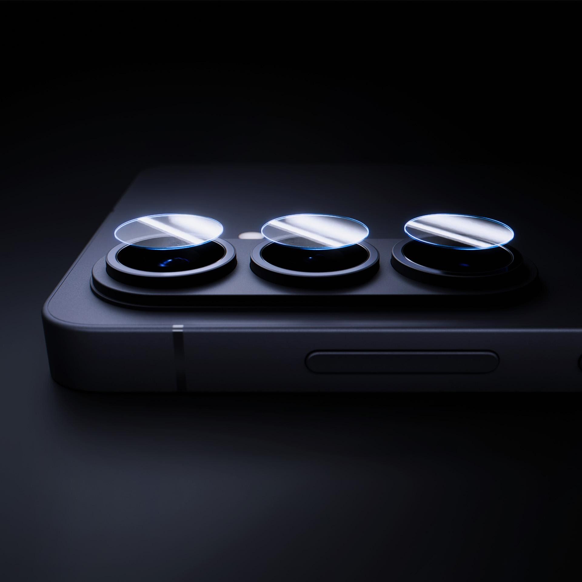 3mk Objektiivin suojalasi hybridilasi Samsung Galaxy S26+:n kameran objektiiville