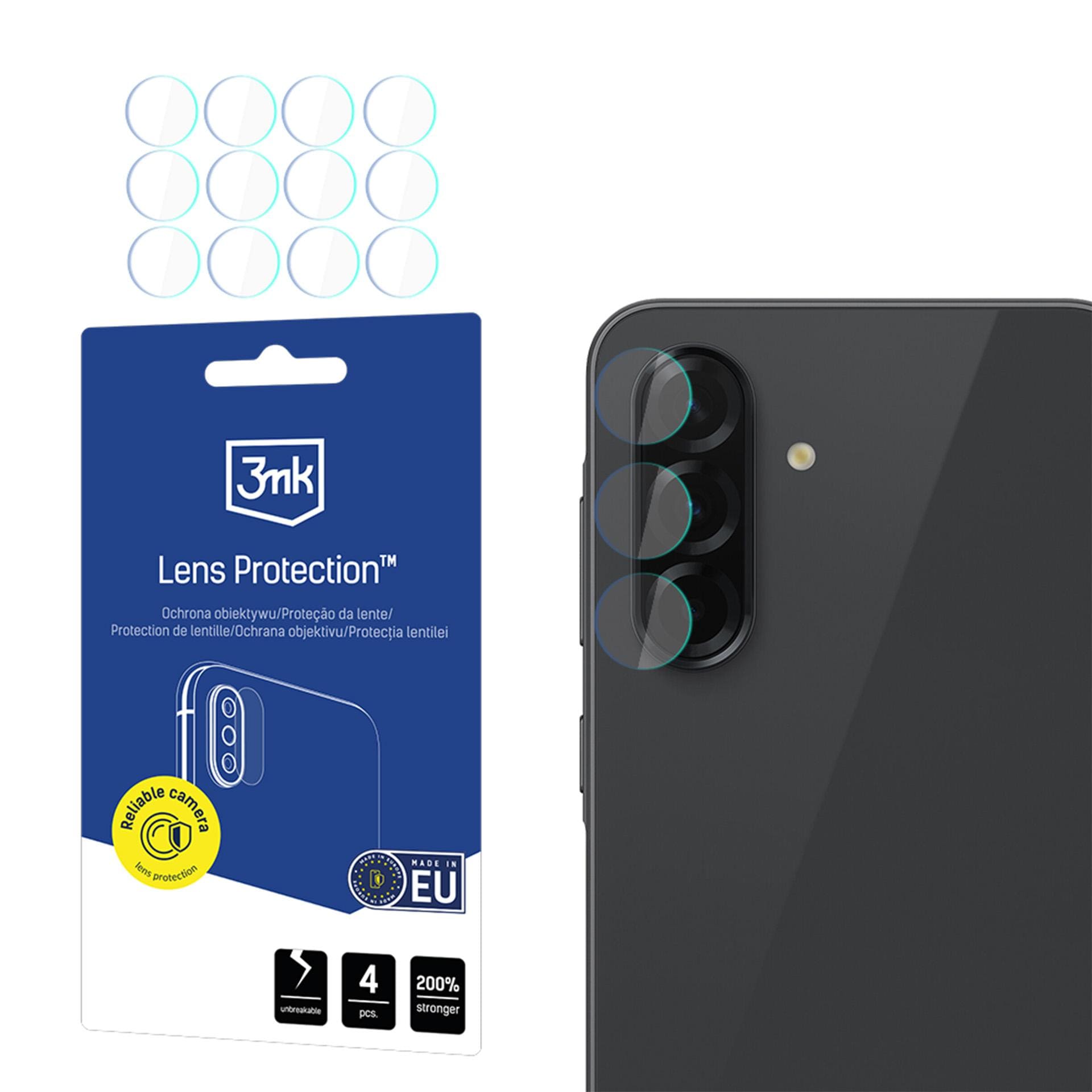 3mk Objektiivin suojaus hybridi kameran objektiivin lasi Samsung Galaxy A37 / A57:lle