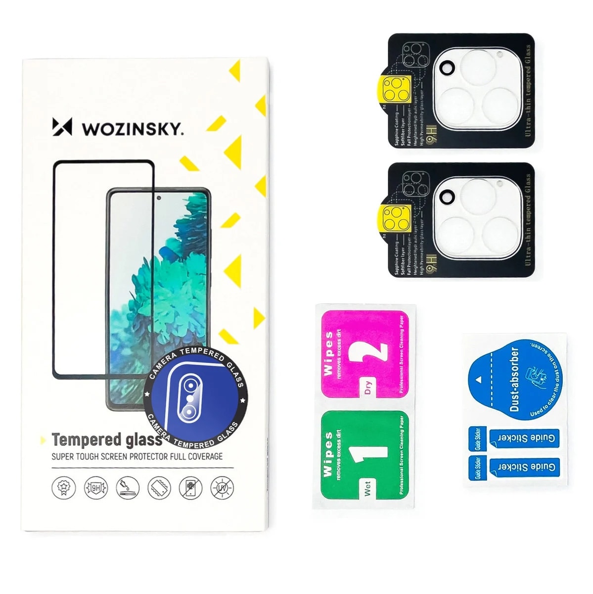 Wozinsky Full Camera Glass karkaistu lasi takakameraan Samsung Galaxy A37 - 2 kpl.