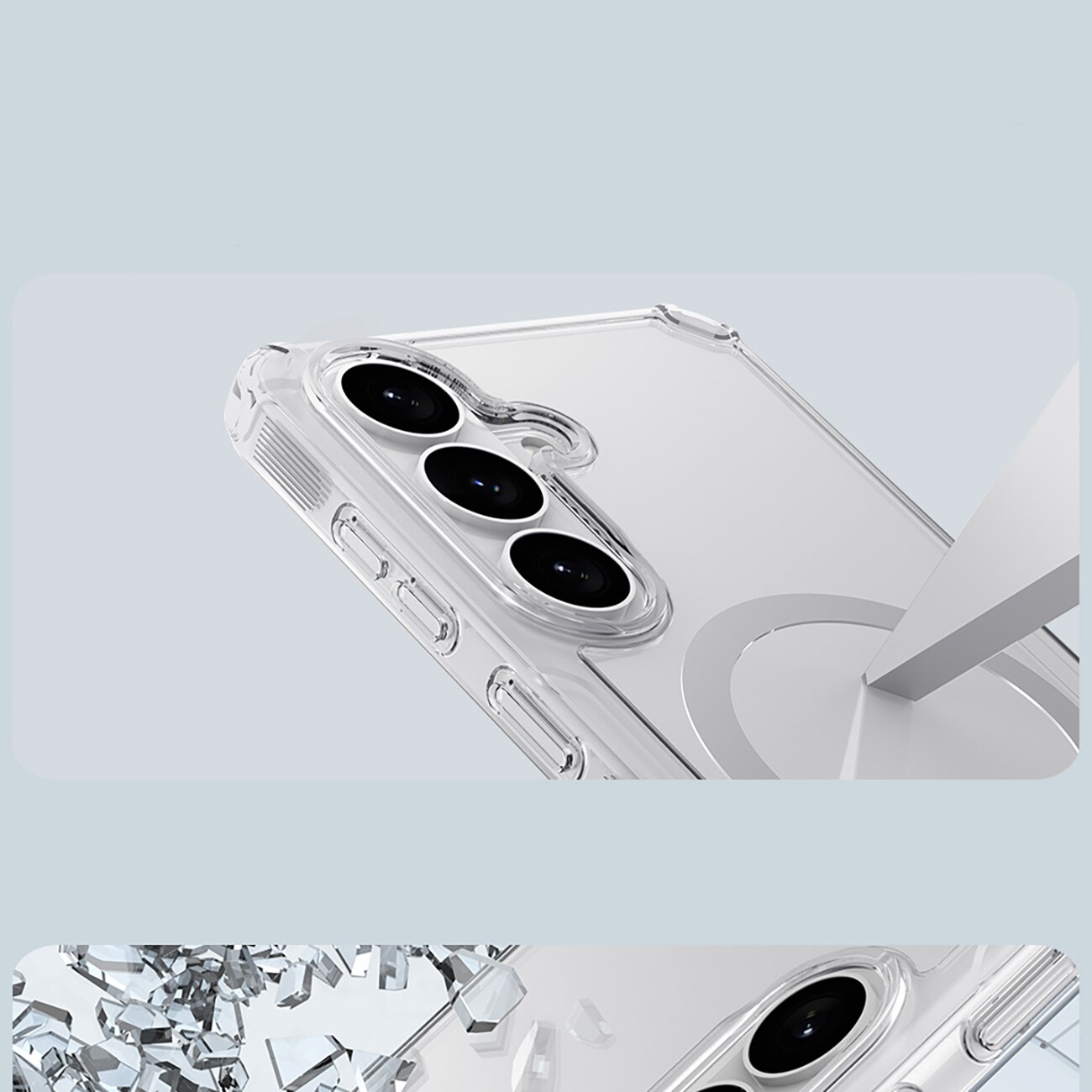 Nillkin Nature TPU Pro kotelo yhteensopiva MagSafe varten Samsung Galaxy S26+ - Valkoinen