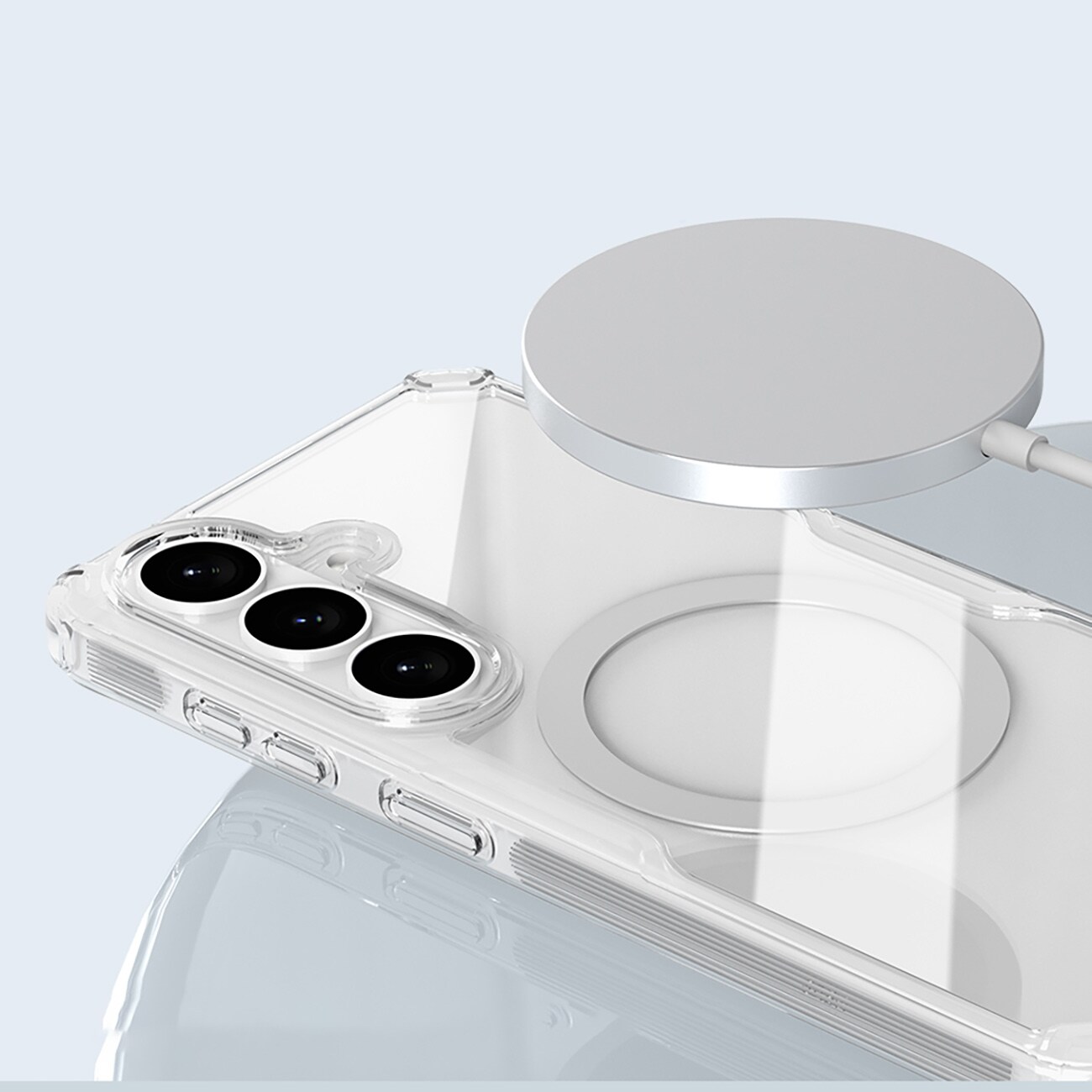Nillkin Nature TPU Pro kotelo yhteensopiva MagSafe varten Samsung Galaxy S26+ - Valkoinen