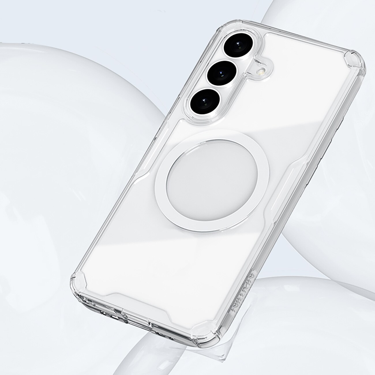 Nillkin Nature TPU Pro kotelo yhteensopiva MagSafe varten Samsung Galaxy S26+ - Valkoinen
