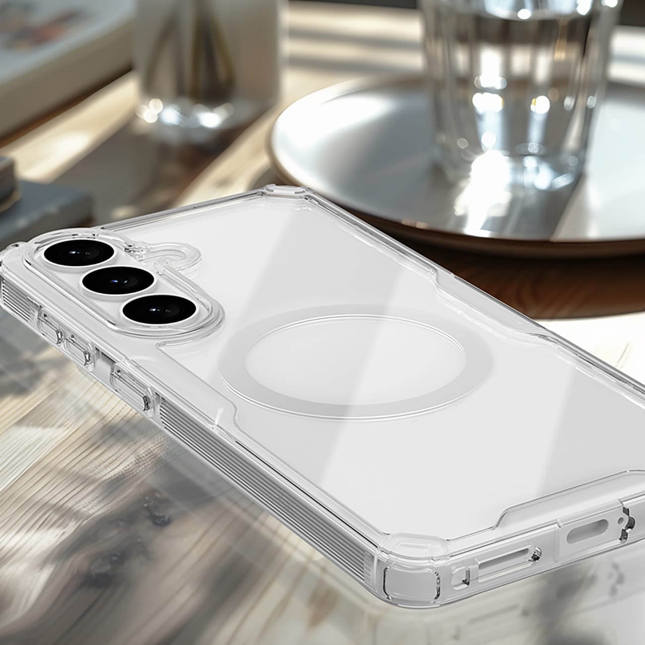 Nillkin Nature TPU Pro kotelo yhteensopiva MagSafe varten Samsung Galaxy S26+ - Valkoinen