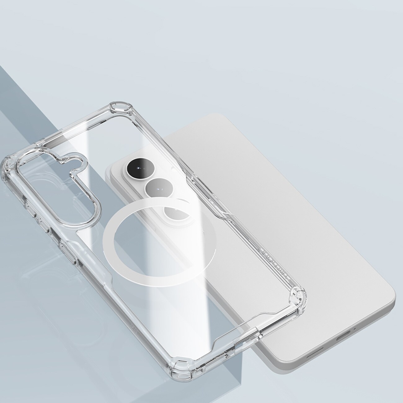 Nillkin Nature TPU Pro kotelo yhteensopiva MagSafe varten Samsung Galaxy S26+ - Valkoinen
