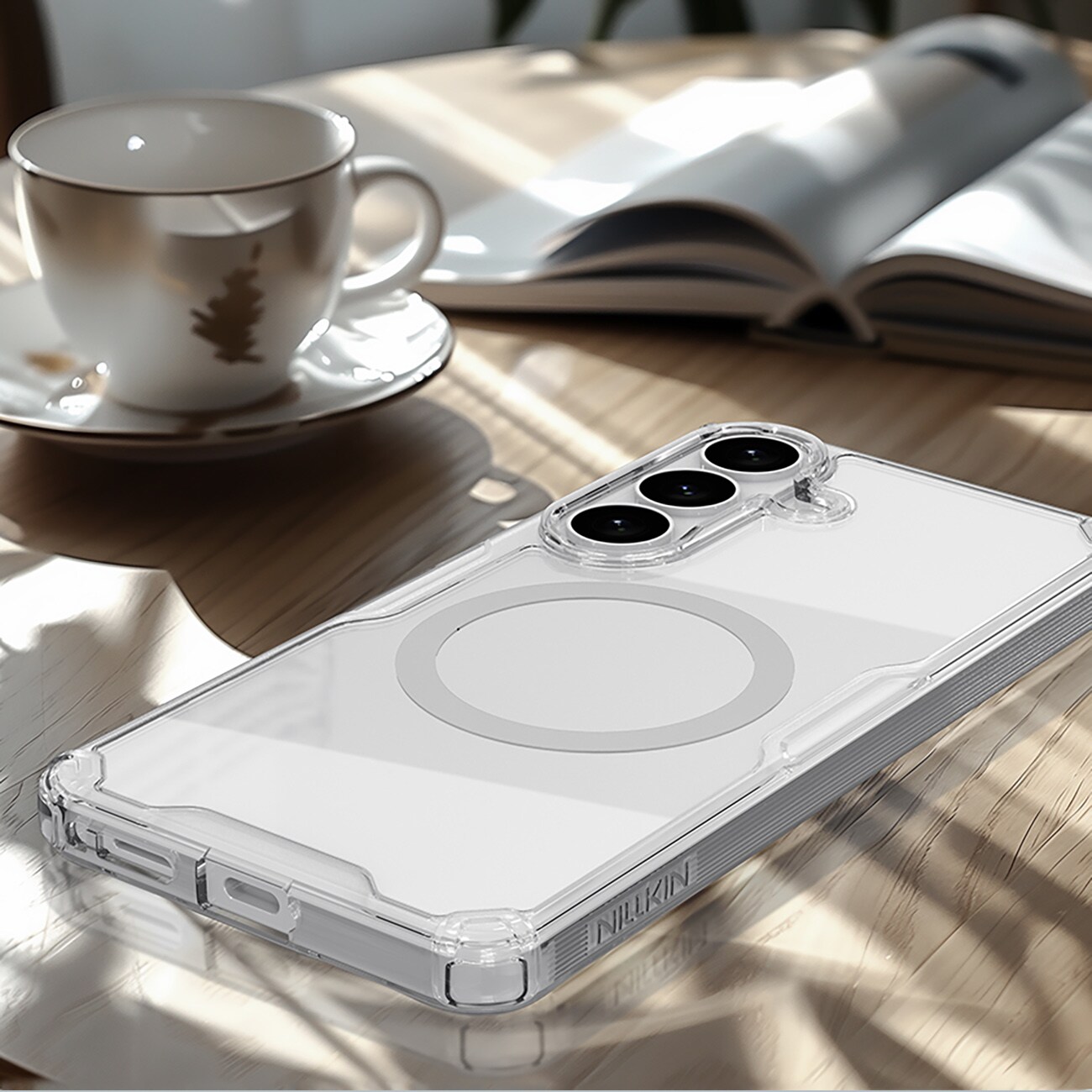 Nillkin Nature TPU Pro kotelo yhteensopiva MagSafe varten Samsung Galaxy S26+ - Valkoinen