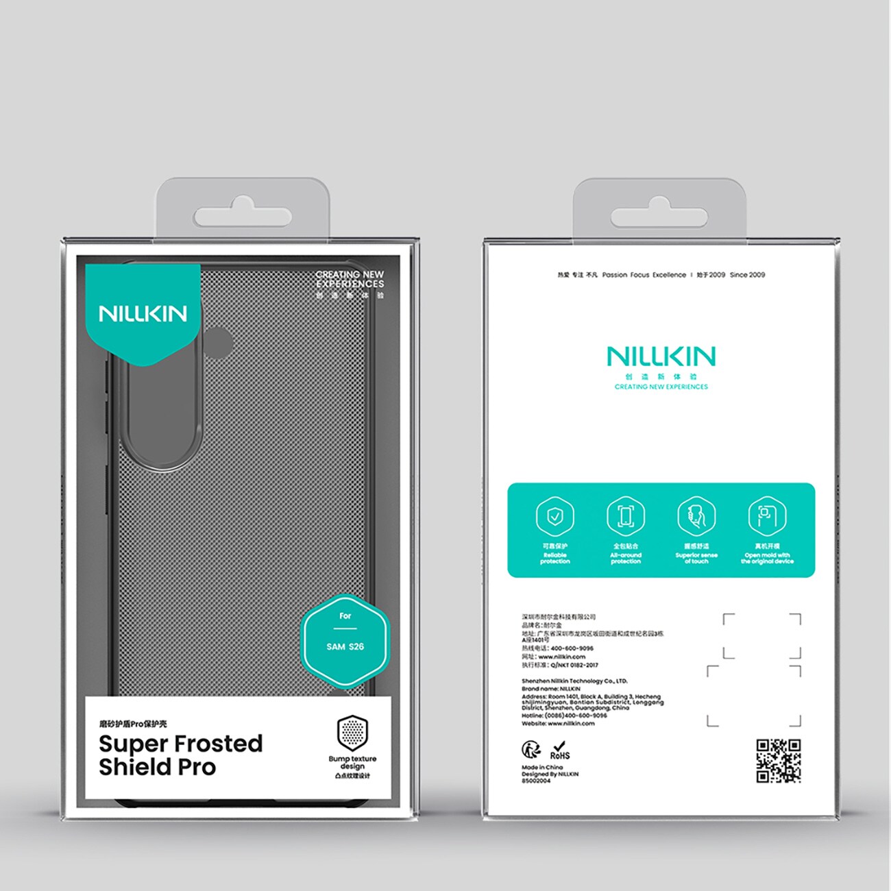 Nillkin Super Frosted Shield Pro Kotelo Samsung Galaxy S26+ - Läpikuultava musta