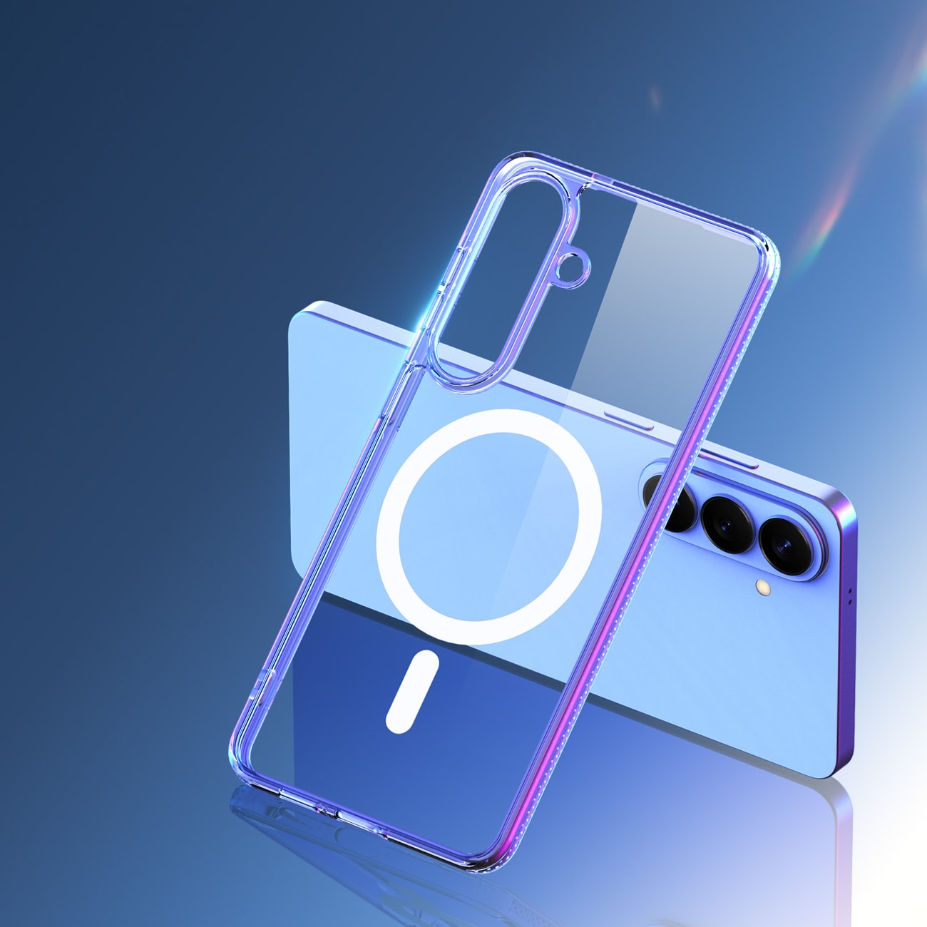 Dux Ducis Clin Mag Case yhteensopiva MagSafe kanssa Samsung S26:lle - läpinäkyvä