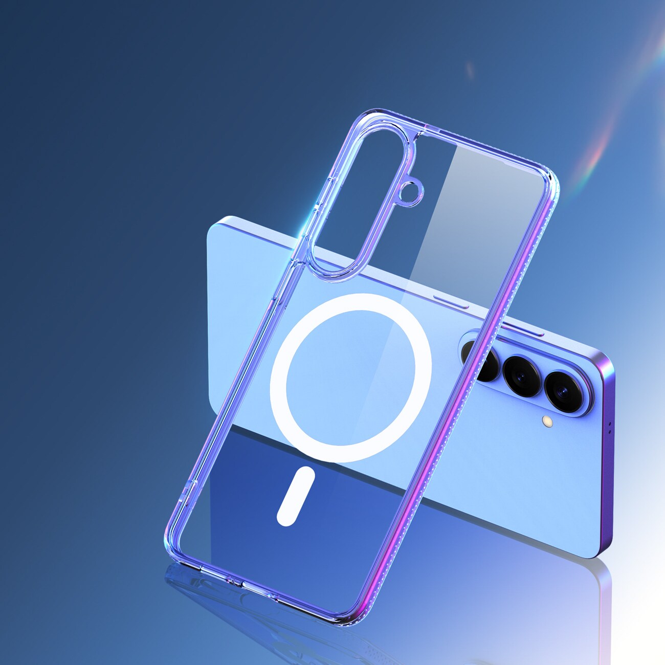 Dux Ducis Clin Mag Mag Case yhteensopiva MagSafe kanssa Samsung S26 Plus - läpinäkyvä