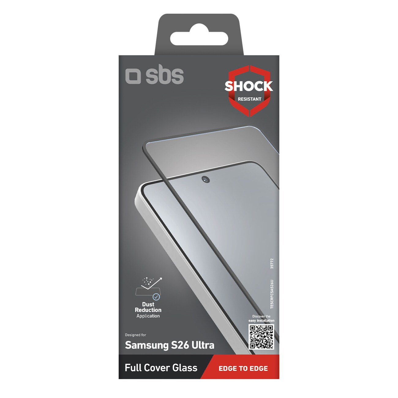 SBS Full Cover karkaistu lasi Samsung Galaxy S26 Ultra -puhelimelle