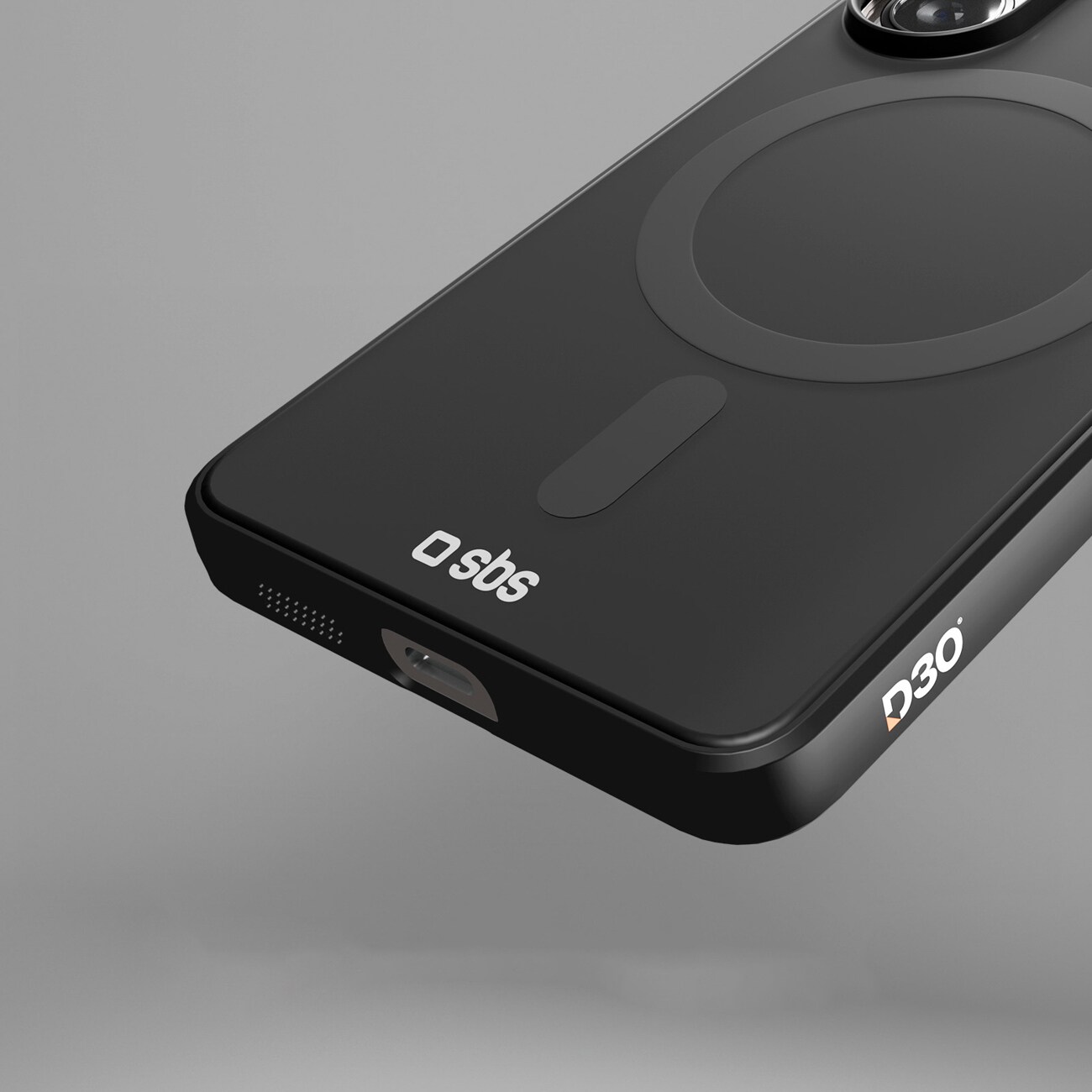 SBS Full Active Case D3O Galaxy S26:lle, MagSafe-yhteensopiva - Musta