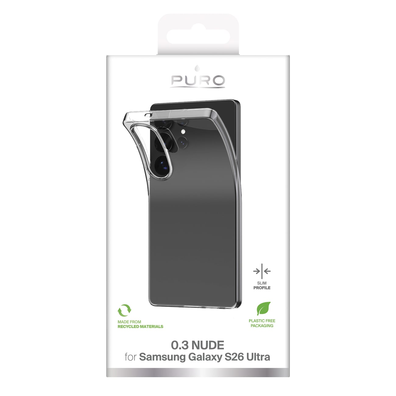 Puro Ultra-Slim 0.3 NUDE suojakotelo Samsung Galaxy S26 Ultra - läpinäkyvä - läpinäkyvä