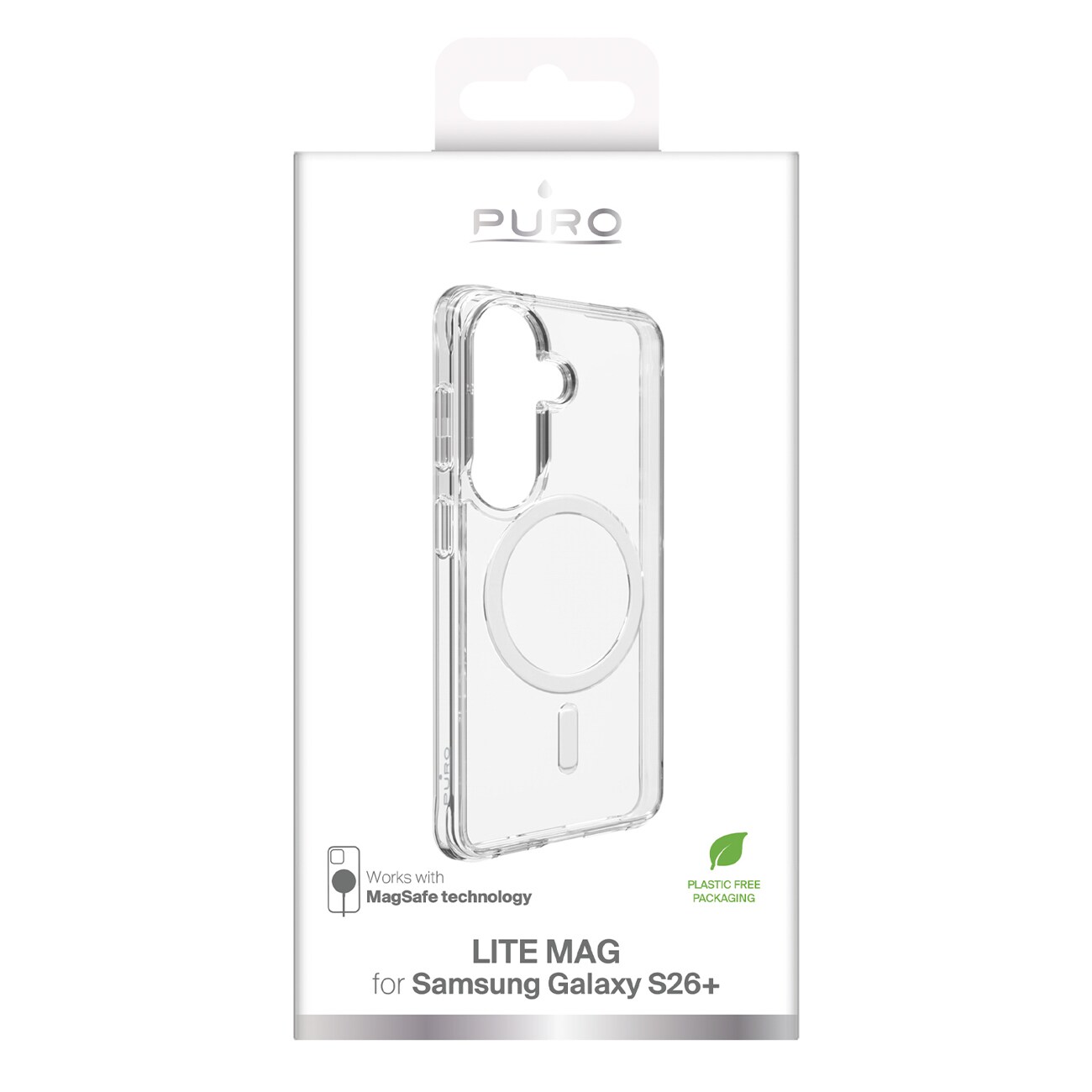 Puro LITE MAG suojakotelo Samsung Galaxy S26 Plus yhteensopiva MagSafe - läpinäkyvä - läpinäkyvä