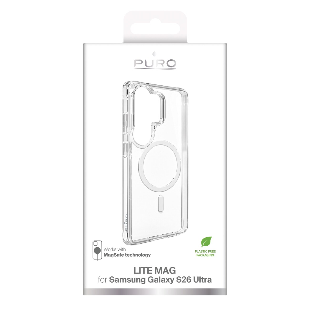 Puro LITE MAG suojakotelo Samsung Galaxy S26 Ultra yhteensopiva MagSafe - läpinäkyvä - läpinäkyvä