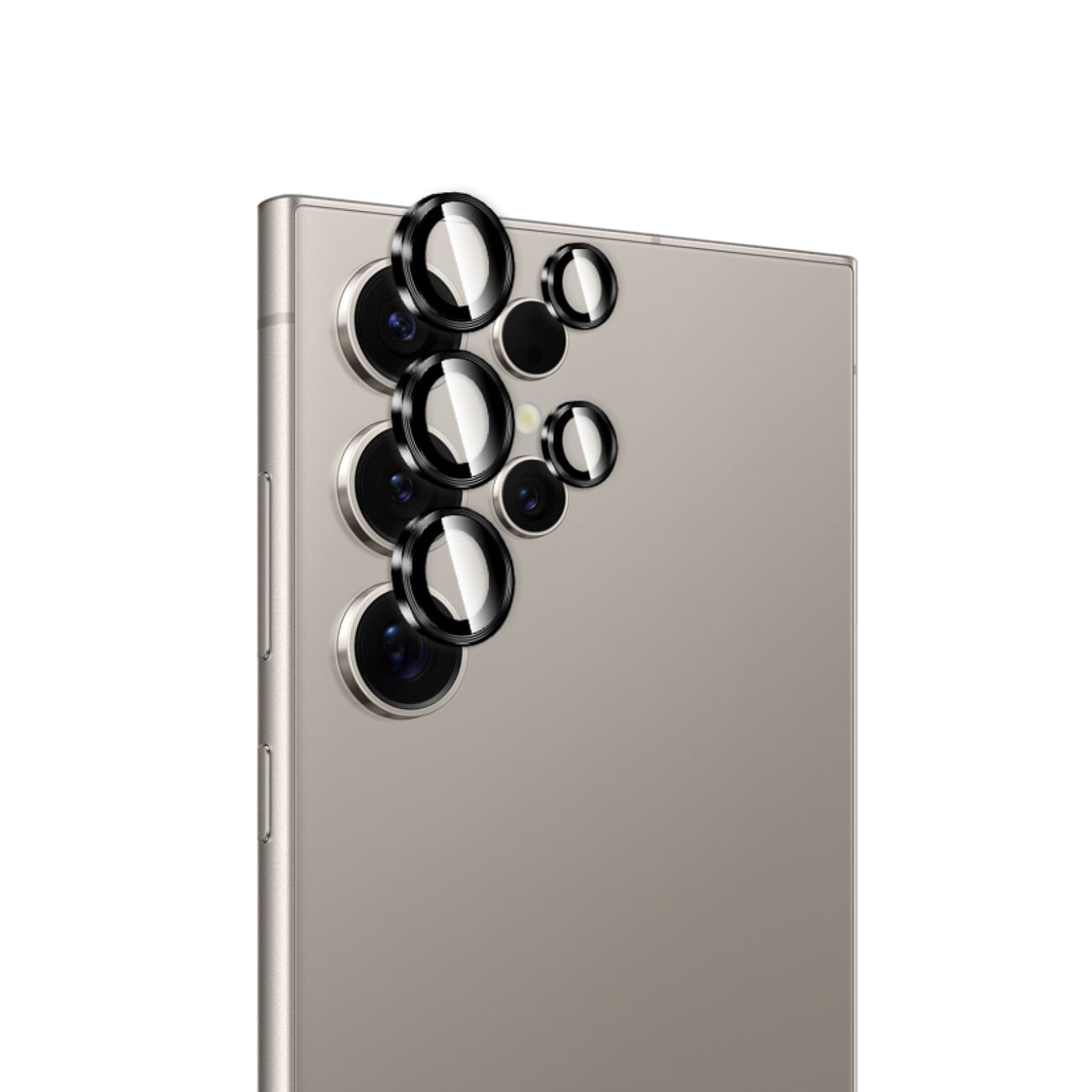 Puro Individual karkaistu lasi takakameraan Samsung Galaxy S26 Ultra - mustat kehykset