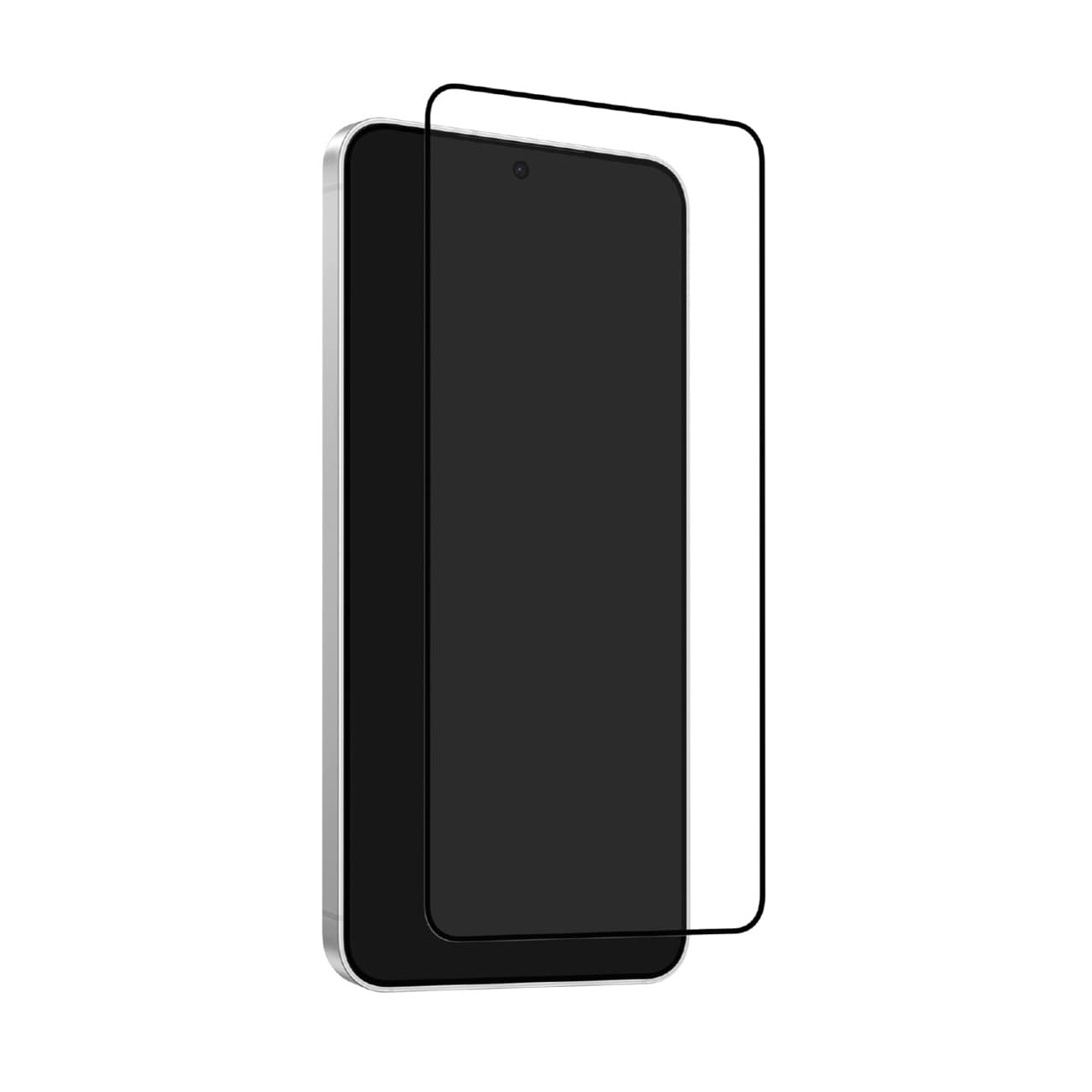 Puro Frame karkaistu lasi Samsung Galaxy S26:lle - mustalla kehyksellä varustettuna