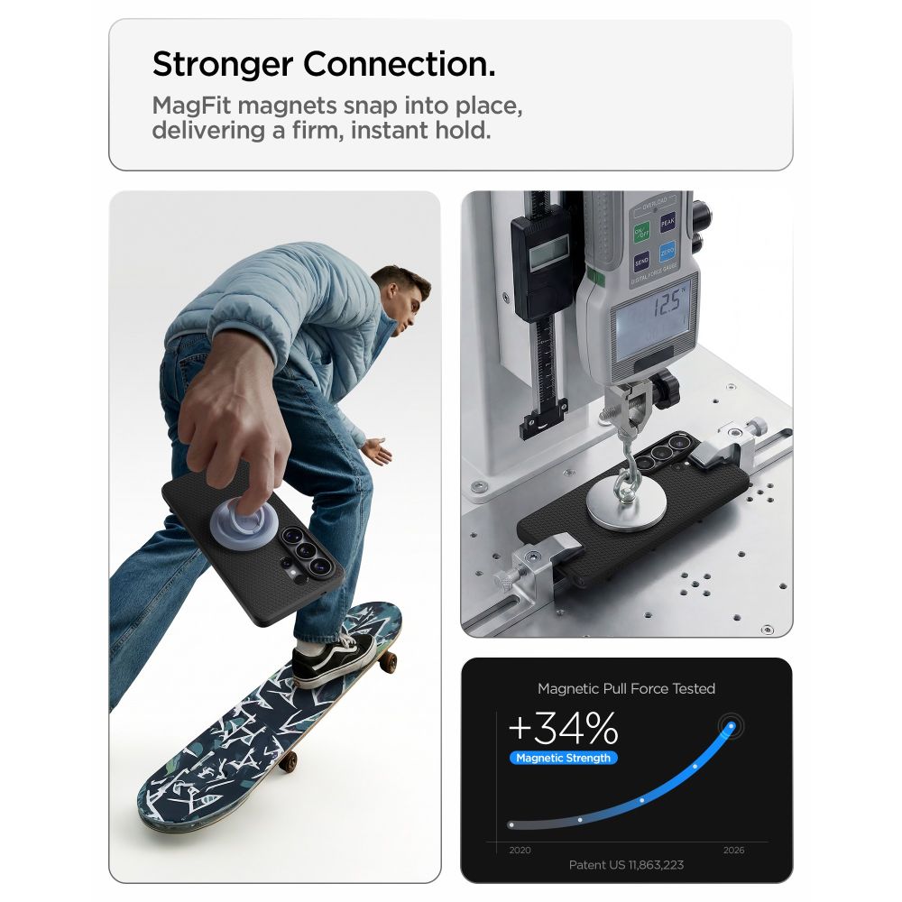 Spigen Liquid Air Mag Mag MagSafe kotelo Samsung Galaxy S26 Ultra - musta