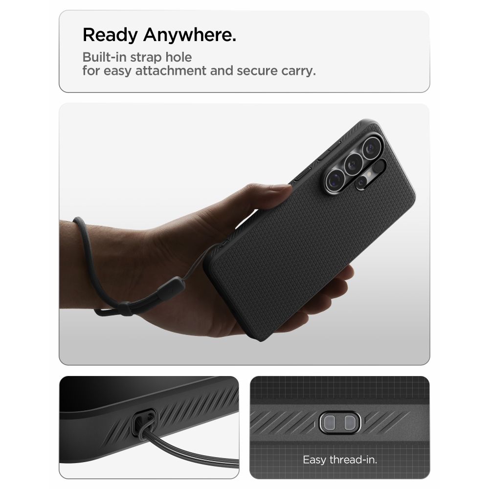 Spigen Liquid Air Mag Mag MagSafe kotelo Samsung Galaxy S26 Ultra - musta
