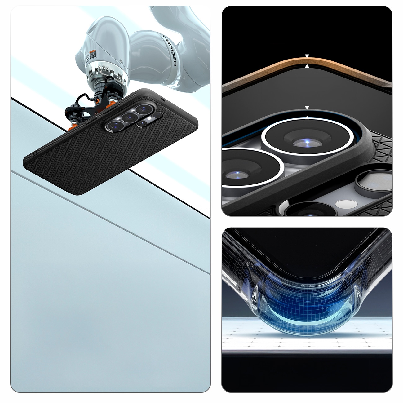 Spigen Liquid Air Mag Mag MagSafe kotelo Samsung Galaxy S26 Ultra - musta