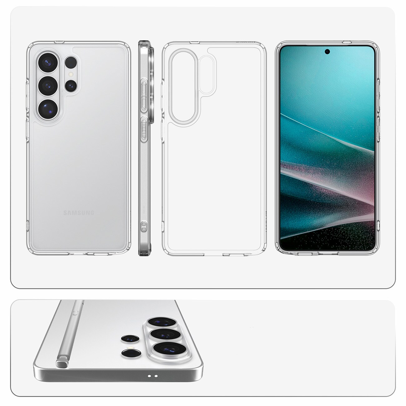 Spigen Ultra hybridi kotelo Samsung Galaxy S26 Ultra - läpinäkyvä - läpinäkyvä