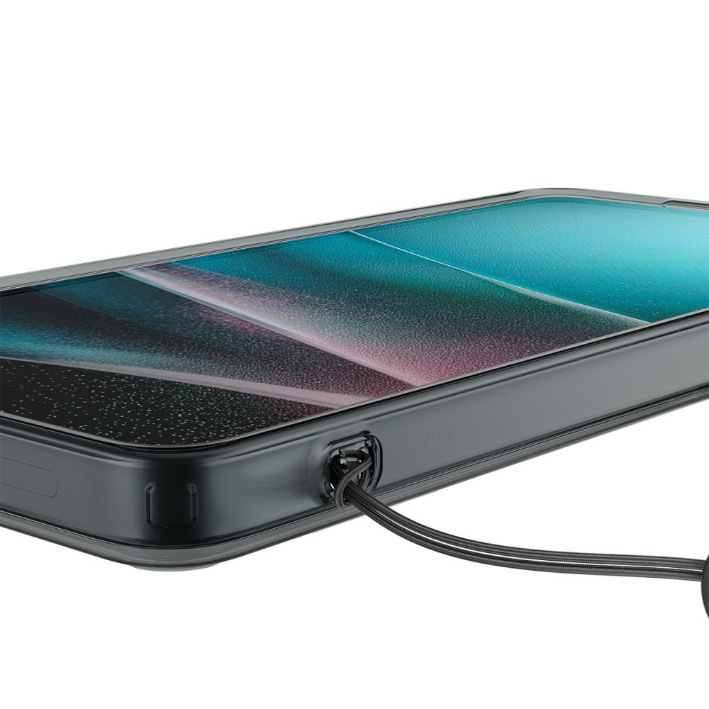 Spigen Ultra Hybrid -kotelo Samsung Galaxy S26 Ultra -puoliksi läpinäkyvä.