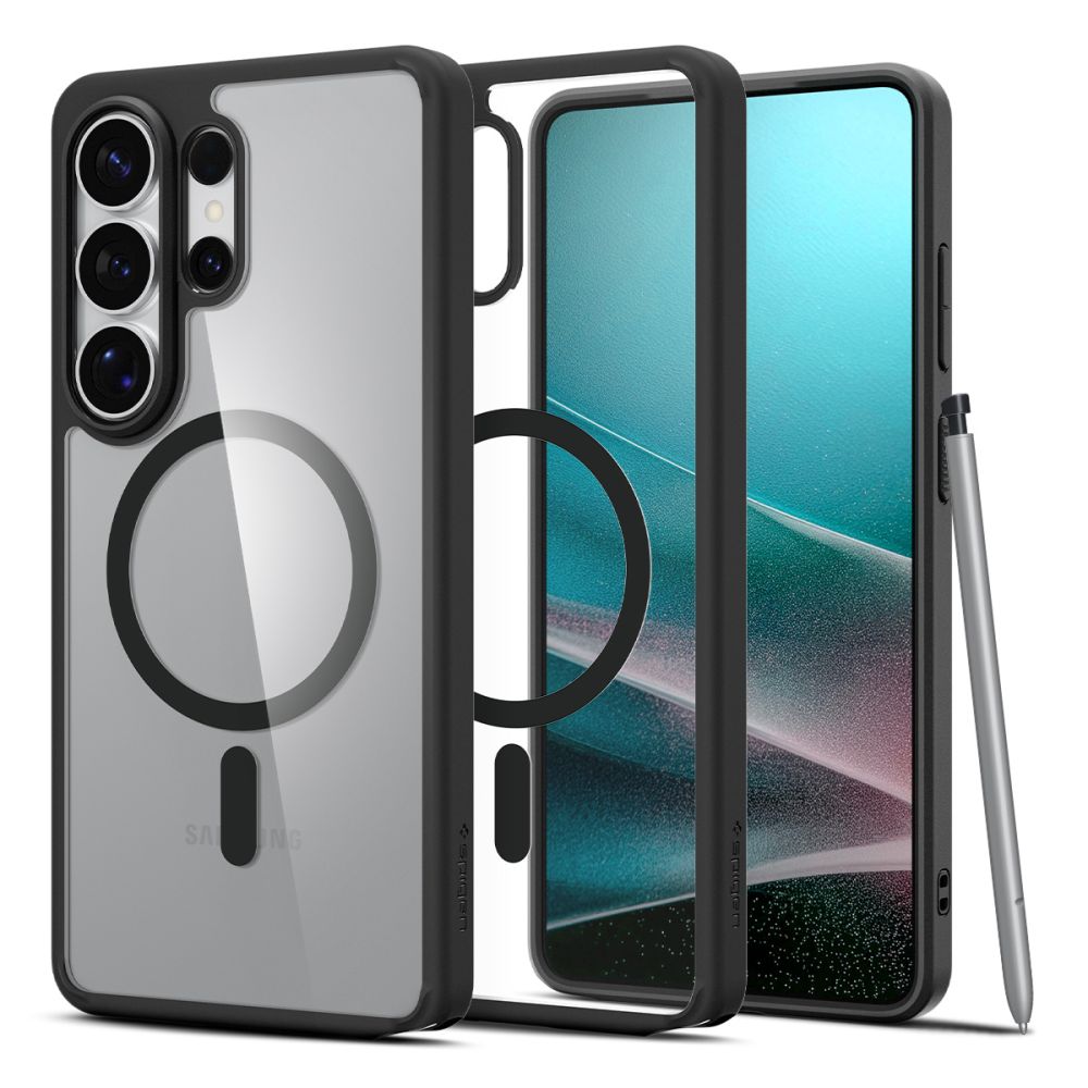 Spigen Ultra Hybrid MagSafe -kotelo Samsung Galaxy S26 Ultra - Kirkas musta