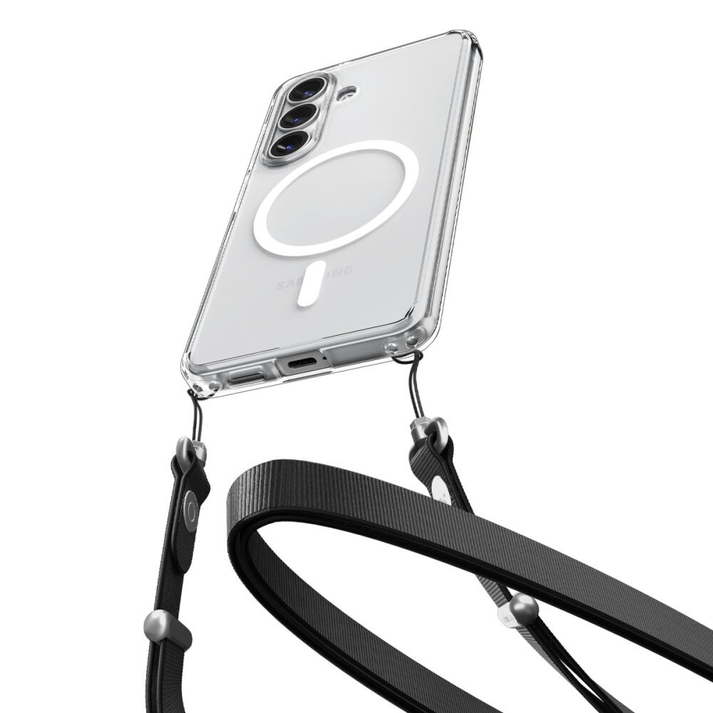 Spigen Ultra Hybrid Mag Mag MagSafe -kotelo Samsung Galaxy S26+ -puhelimelle - Kirkas ja valkoinen