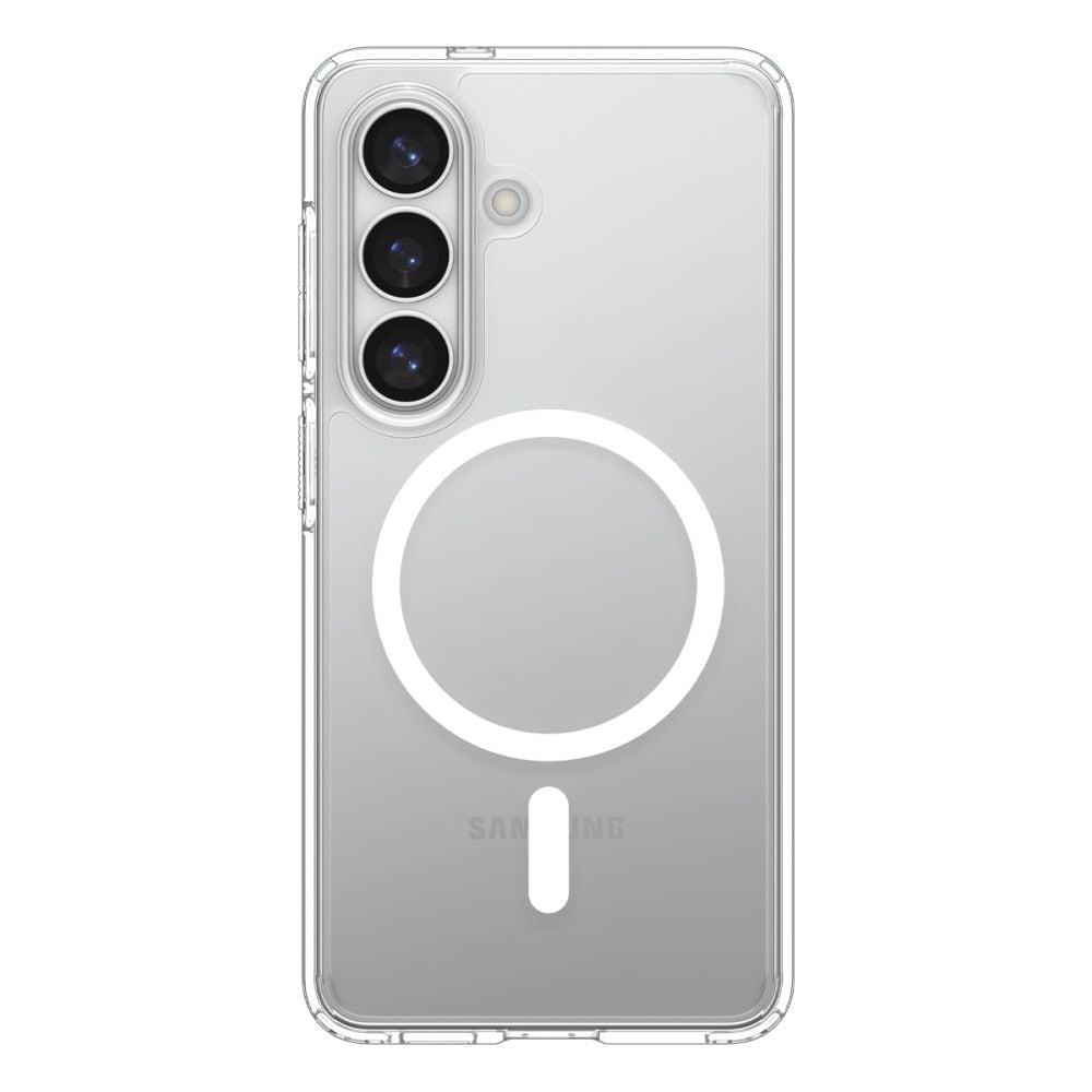 Spigen Ultra Hybrid Mag Mag MagSafe -kotelo Samsung Galaxy S26+ -puhelimelle - Kirkas ja valkoinen