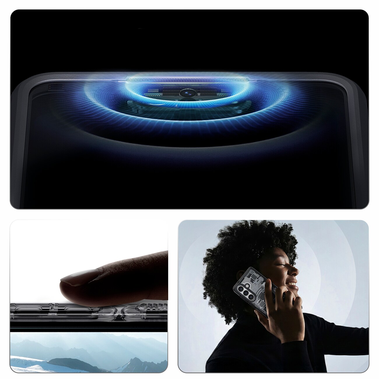 Spigen Ultra Hybrid Mag Mag MagSafe kotelo Samsung Galaxy S26 Zero One - Kirkas musta