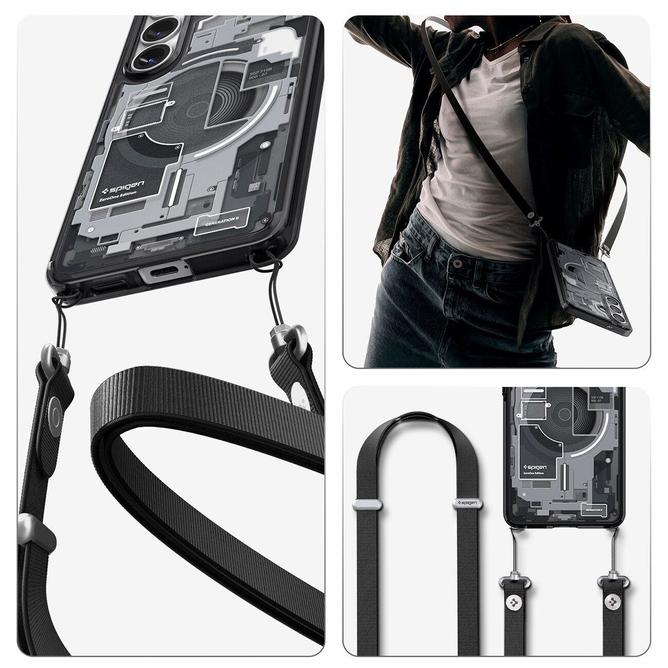 Spigen Ultra Hybrid Mag Mag MagSafe kotelo Samsung Galaxy S26 Zero One - Kirkas musta