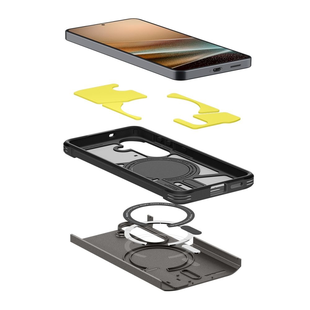 Spigen Tough Armor Mag Mag MagSafe -kotelo Samsung Galaxy S26:lle - harmaa