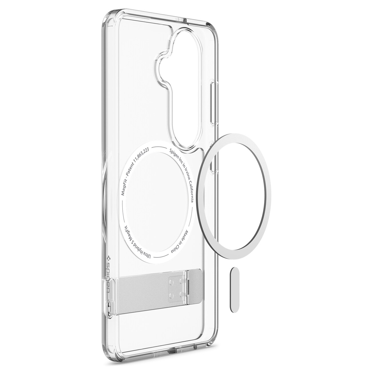Spigen Ultra Hybrid S Mag MagSafe -kotelo Samsung Galaxy S26:lle - Kirkas ja valkoinen