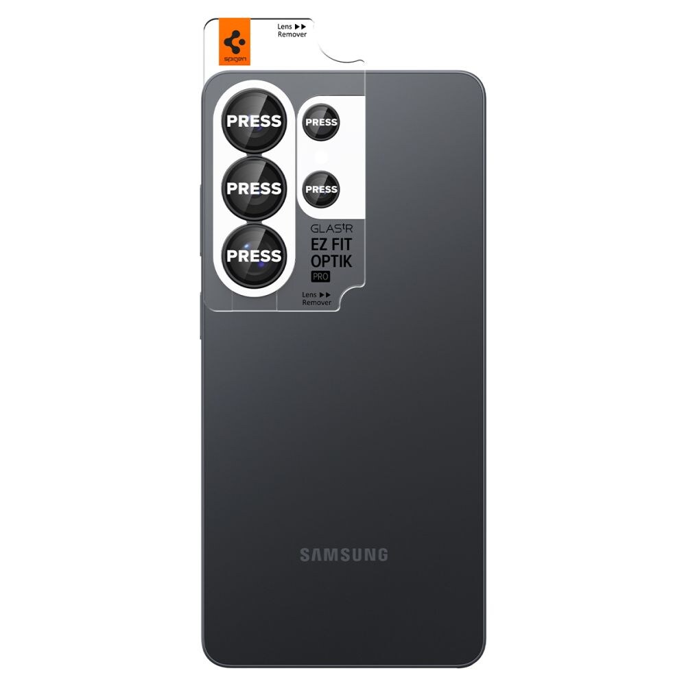 Spigen Glas.Tr Ez Fit Optik Pro HD - 2-pack kameransuoja Samsung Galaxy S26 Ultra - musta