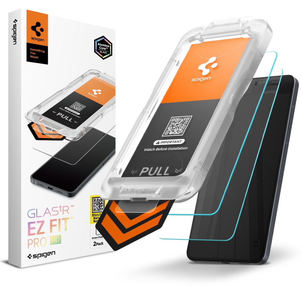 Spigen Glas.Tr Ez Fit Pro HD karkaistu lasi 2-pack Samsung Galaxy S26+ -puhelimelle